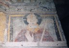 Peinture murale (St Geoffroy, évêque du Mans ?)